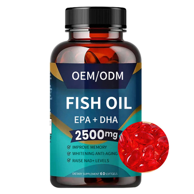 Melhore a memória Softegels suplementa o óleo de peixes do OEM omega-3 para o cérebro