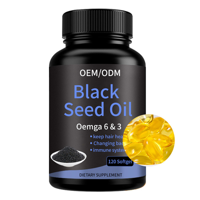 A imunidade do impulso de Hollycon suplementa o OEM o óleo de semente que Softgels do preto protege o osso