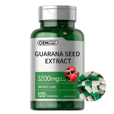 O cortador gordo erval suplementa o extrato 3200mg da semente de Guarana