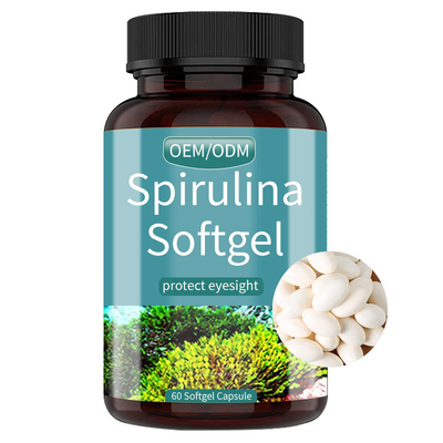 Logo Spirulina Softgels Eye Health feito sob encomenda suplementa o ODM