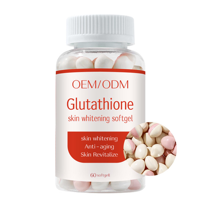 O colagênio antioxidante GSH da vitamina C marca comprimidos de iluminação da pele da glutatione