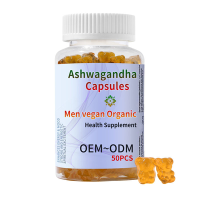 O vegetariano orgânico Destress relaxa o OEM de Gummies Ashwagandha do esforço de Gummies