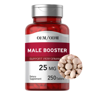 O homem do impulsionador da marca própria marca o ODM dos suplementos