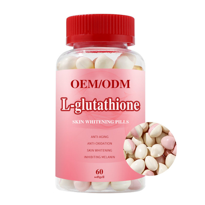 Os comprimidos clareando antienvelhecimento da glutatione marcam 60 Softgel