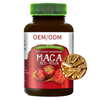 Realce Aguaje do peito da extremidade e suplemento vermelho às cápsulas de Maca dos comprimidos da raiz de Maca