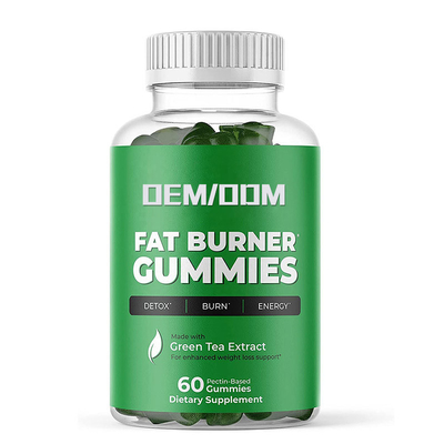Suplementos gordos personalizados ao impulsionador do metabolismo do chá verde de Gummies do queimador do vegetariano
