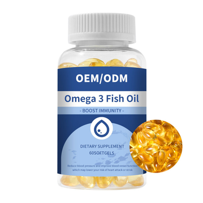 A ômega do ácido gordo do ODM 3 cápsulas Softgel do óleo de peixes melhora Brain Health