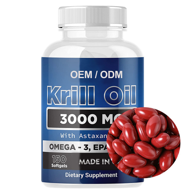 Ômega de EPA/DHA 3 suplementos ao óleo do Krill de Softgels para a saúde do coração