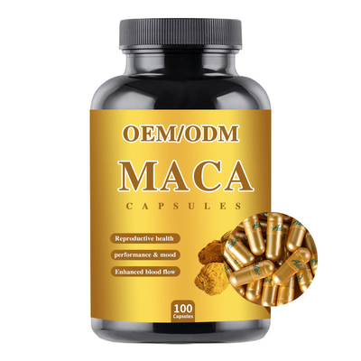 Magnésio 1500 masculino da cápsula do suplemento à raiz de Maca do realce do OEM