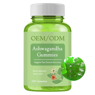 Imunidade da energia do alívio de tensão de Gummies do suplemento ao OEM 60 Ashwagandha