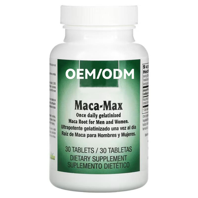 Tabuletas pretas do ouro de Maca do suplemento à raiz de Maca para mulheres e homens