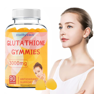 60 Cts/clarear da pele do suplemento à vitamina C de Gummies glutatione da garrafa gomoso