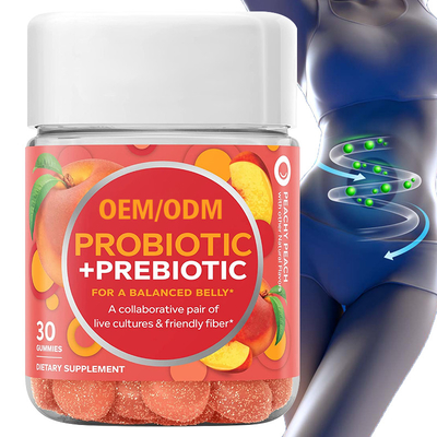 Os cuidados com a pele fêmeas e Probiotics Gummies promovem a digestão