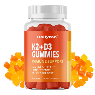 Saúde do osso da vitamina D3 K2 Gummies do OEM e suplementos imunes a Gummies do apoio