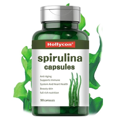 A pele antienvelhecimento Spirulina da beleza encerra a pressão sanguínea do controle