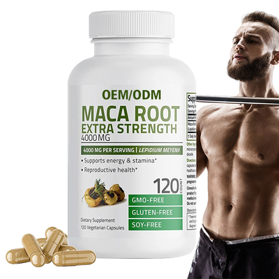 Boost Energy Suplemento de Raiz de Maca Extra Forte 4000mg Por Dose 120 Cápsulas