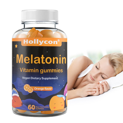 O COA suplementa o sono do apoio do OEM relaxa a vitamina alaranjada Gummies do Melatonin do sabor