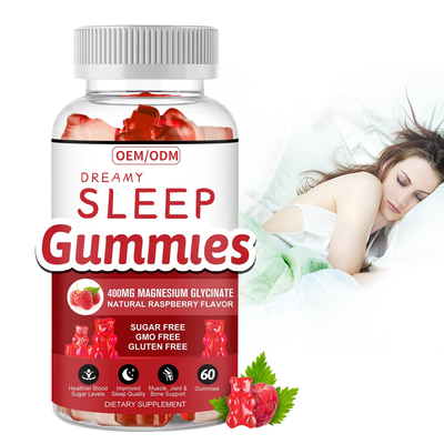 O sono sem glúten do apoio de Gummies da vitamina do Melatonin relaxa o extrato do erva-cidreira do magnésio da vitamina D do Melatonin