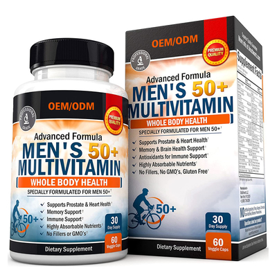 O multivitamínico dos homens feitos sob encomenda do sabor para cápsulas do multivitamínico do magnésio do cálcio do zinco do desempenho do foco da energia