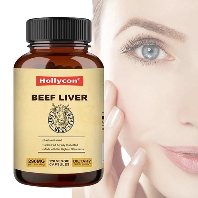 Suplementos MSDS Cápsulas de Fígado de Bovinos Natural Puro OEM Formulação Não Vegetariana