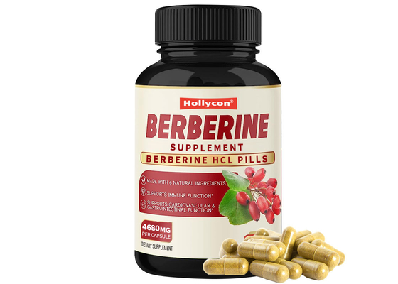 OEM cápsulas de berberina reforçar o sistema imunológico função cardiovascular gastrointestinal