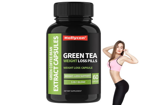 Chá Verde Pílulas para Perda de Peso Suplementos Dietéticos Suporte para Oxidação de Gordura Saúde Imune