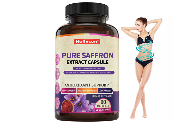 Suplemento de cápsula de extrato de açafrão puro OEM Para um estimulador de metabolismo digestivo saudável