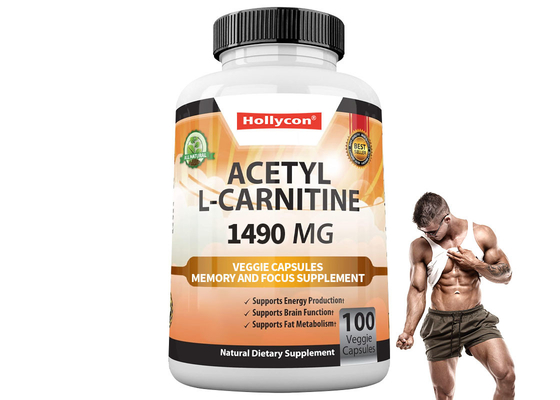 COA L-carnitina cápsula para memória e foco produção de energia natural cápsulas de vegetais