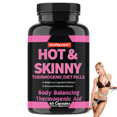 OEM All-Natural Booster Metabolismo Quente Skinny Thermogenic Diet Pílulas de perda de peso cápsulas para mulheres