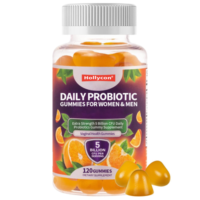 OEM Diários de Probióticos Gummies para Mulheres e Homens Extra Força 5 bilhões CFU Diários de Probióticos Gummy Suplemento