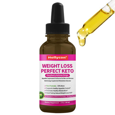 Perda de Peso Perfeito Keto Framboesa Cetonas Gotas supressor do apetite queimador de gordura para homens e mulheres suplemento energético dietético