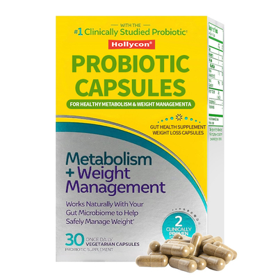 Probióticos cápsulas para um metabolismo saudável Gestão do peso Suplemento de saúde intestinal