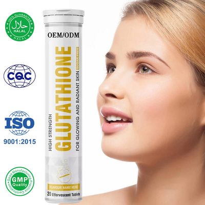 A glutatione original do OEM marca tabuletas efervescentes da glutatione do alvejante