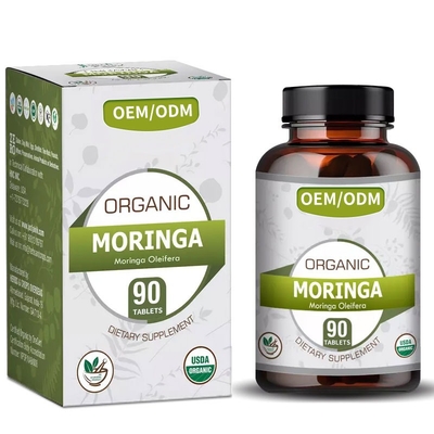 OEM Atacado 1500mg cápsula Herbal Slim Moringa Oleifera comprimidos para queima de gordura