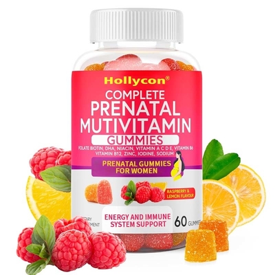 OEM DHA Folato Vitamina B C D Para suporte fetal e neural Gravidez Gomes pré-natais