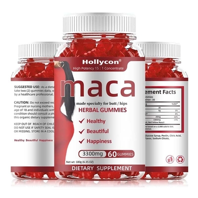 Suporte imunológico e equilíbrio hormonal para mulheres Maca Root Gummies