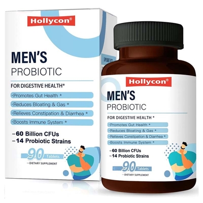 OEM Suplemento de cuidados com a saúde digestiva e imunológica Saúde intestinal Próbióticos para homens