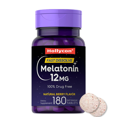 Melatonina 12 mg comprimidos de dissolução rápida Melhorar o ciclo natural do sono