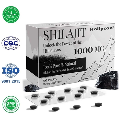 Shilajit comprimidos de energia suporte imunológico Shilajit orgânico para homens e mulheres