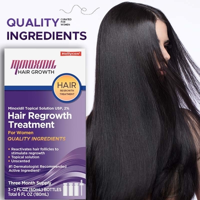 Fornecedor Minoxidil 5% Tratamento de Recrescimento do Cabelo Solução de Minoxidil Ajuda no Crescimento do Cabelo
