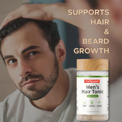 OEM Suplemento de crescimento do cabelo masculino Suporte ao crescimento do cabelo e da barba