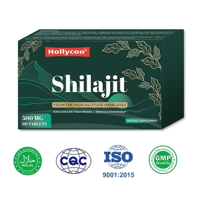 Fábrica Himalaia Shilajit comprimidos Gestão de energia Suporte imunológico Melhora a digestão