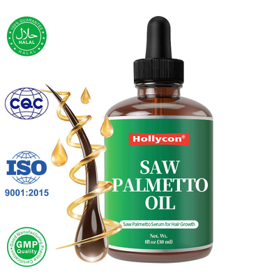 Suplemento de Saw Palmetto Óleo de Saw Pelmetto Orgânico Para Fortalecer a Raiz do Cabelo