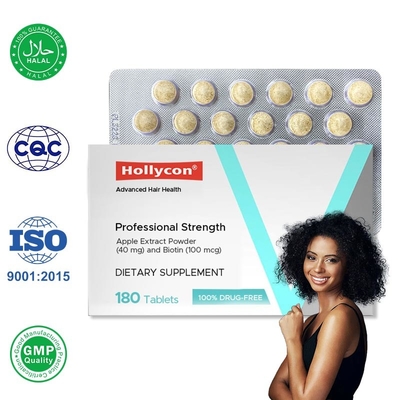 Suplemento de crescimento do cabelo 100mcg Biotina comprimidos de crescimento do cabelo para prevenir a perda de cabelo