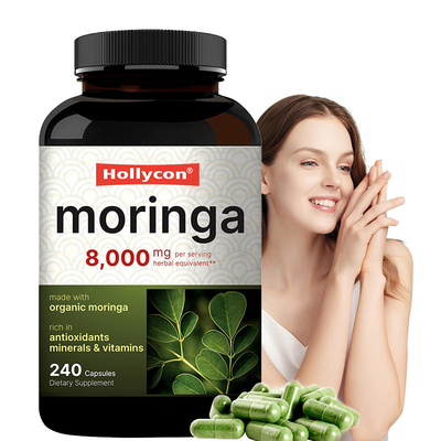 Extracto de Folhas de Moringa Organic Moringa Leaf Powder Suplementos Extracto de Folhas de Moringa OEM Saúde da Pele Antioxidante Imune