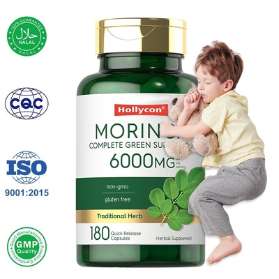 Capsulas de pó de Moringa para apoio articular Suplemento de pó de Moringa para um bom sono