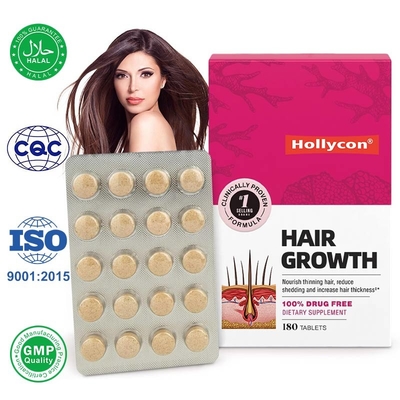 Suplemento de crescimento capilar de biotina personalizado para prevenção da perda de cabelo