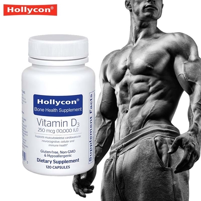 Suplemento de vitamina D3 cápsulas para a saúde óssea Imune e absorção de cálcio