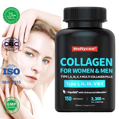 Peptídeos de colágeno multi-hidrolizados personalizados cápsulas duras para beleza