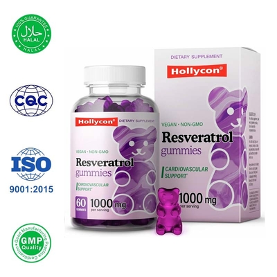 Gomes com resveratrol antioxidante promovem bem-estar e saúde cerebral